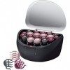 Remington Bigoudis Cheveux [3 styles de Boucles] Ionic Rollers Rose & Noir Coffret 20 rouleaux de 3 tailles avec pinces et a