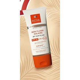 Mon fluide solaire SPF50 – INOYA – Sans traces blanches, crème solaire SPF50 – Protection solaire pour le visage - 50ML