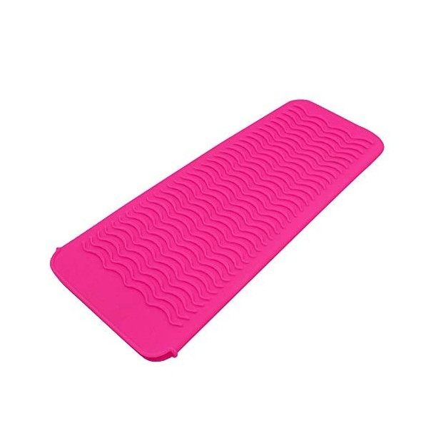 Pochette résistante à la chaleur en silicone, Convient aux fers, bigoudis, lisseurs，fers à repasser（1 gris）