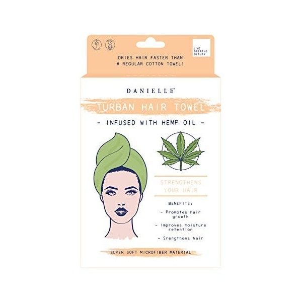 Danielle Creations Serviette à cheveux turban ultra douce Vert infusé