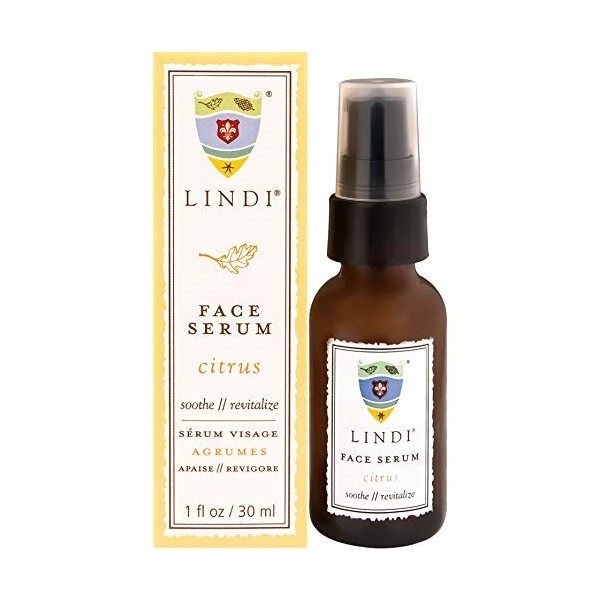 LINDI SKIN: Face Serum Citrus - Ultimate Moisture and Comfort To Restore Your Skin Immediately 1 oz. 