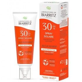 Laboratoires de Biarritz - Crème Solaire en Spray - SPF30 - ALGA MARIS® Certifiée Bio - Visage et Corps - Pour Adulte - Textu