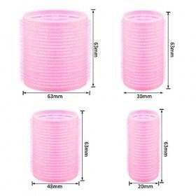 Elcoho Lot de 16 bigoudis auto-agrippants pour cheveux, nœuds, pinces à cheveux, franges, tampons, pinces à cheveux, bigoudis