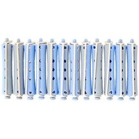 Fripac-Medis Bigoudis LW 1K Court Gris/Bleu 13 mm 10 Pièces