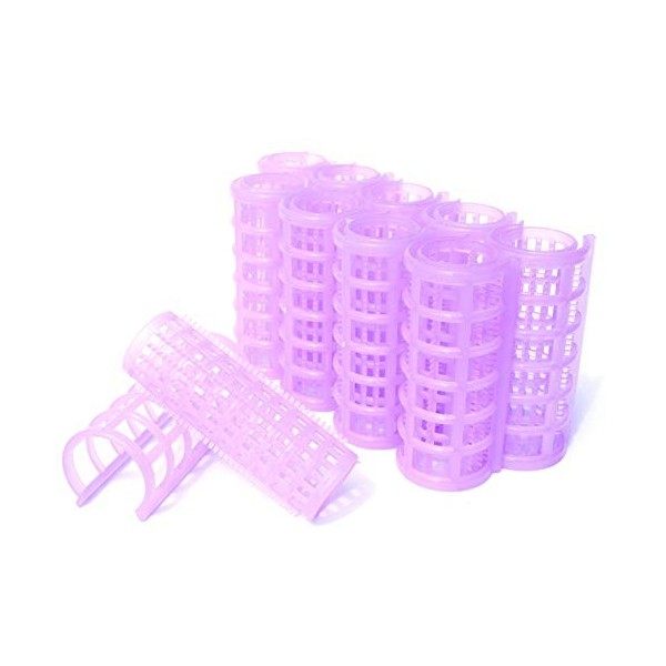 Kamays 30PCS 5 Taille Nylon Hair Roller Curler Hair Design Sticky Brace Style pour bricolage ou salon de coiffure