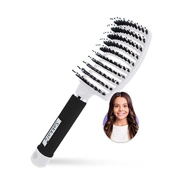 Brosse Cheveux Démélant | Femme bouclés enfants anti frisottis Tous Afro Séchage Longs Epais Fins brosses secs peigne femmes 