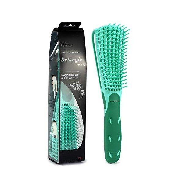 Brosse à cheveux-Brosse à lisser en nylon Antistatique du cuir chevelu Convient aux brosses démêlantes douces Violet 