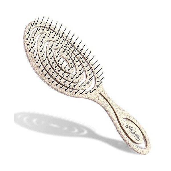 Ninabella Brosse Cheveux Demelante pour Femme, Homme & Enfant - Ne Tire Pas - Brosses Brushing Renforçante Cheveux Mouillés, 