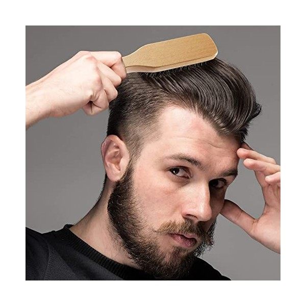 Brosse à cheveux en soies de sanglier dures pour hommes femmes, Brosse à barbe, brosse dur outil professionnel, meilleure qua