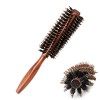 Brosse ronde pour le séchage, Brosse à cheveux ronde en poils de sanglier, Poils en Nylon à Rouleau pour Frange, Cheveux Fins