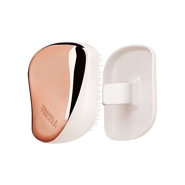 Tangle Teezer Brosse Démêlante Compact Styler Rose Gold Cream, 1 unité