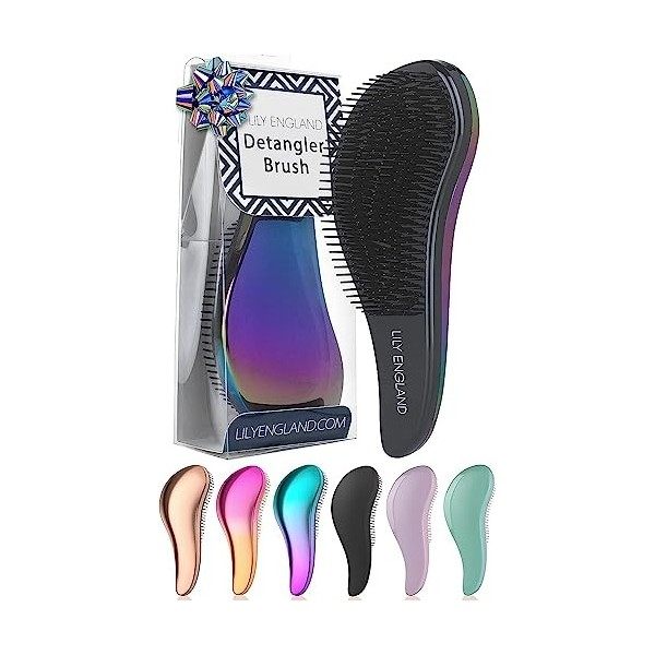 Brosse à Cheveux Démêlante, Superbe Qualité Salon Coiffure - La Meilleure Brosse pour les Cheveux Fins, Épais, Bouclés, Secs 