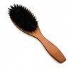 Brosse de Cheveux, Portatif Massage Peigne - Naturel Poils de Sanglier Paddle Cheveux Brosse - Coiffure Stylisation Outil - M