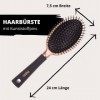 Parsa Beauty Brosse à cheveux ovale Allround avec surface mate Or rose