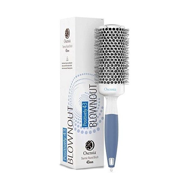 Moyenne Brosse Ronde Brushing - Brosse Cheveux Brushing en Céramique pour un look lisse de style salon - Brosse Brushing Prof