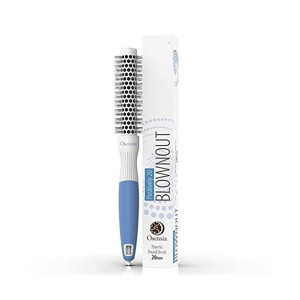 Moyenne Brosse Ronde Brushing - Brosse Cheveux Brushing en Céramique pour un look lisse de style salon - Brosse Brushing Prof...