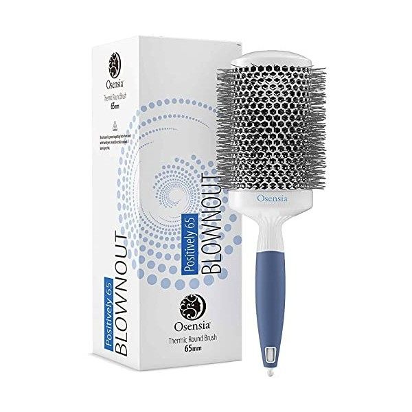 Moyenne Brosse Ronde Brushing - Brosse Cheveux Brushing en Céramique pour un look lisse de style salon - Brosse Brushing Prof...