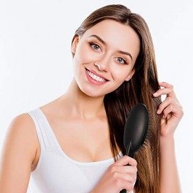 5 Lot Brosse Cheveux Démêlante à Cheveux Anti-Casse en forme divers pour Styling et Démêler les Cheveux longs épais fins fris