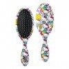 WetBrush Original Detangler Hairbrush UltraSoft Bristles Ergonomic Handle Pain Free Brushing for All Ages Hello Kitty AOP Whi