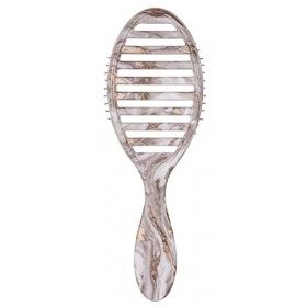 Wet Brush Speed Dry Hair Brush - Metallic Marble, Bronze - Vented Design and Ultra Soft HeatFlex Bristles Are Blow Dry Safe W