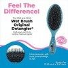 WetBrush Original Detangler Hair Brush with Ultra Soft Intelliflex Bristles to Gently Separate Knots With Ease, Does Not Rip 