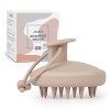 AIMIKE Brosse Massage Cuir Chevelu, Brosse à Shampoing en 100% Silicone pour Enlever les Pellicules et la Croissance des Chev