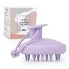 AIMIKE Brosse Massage Cuir Chevelu, Brosse à Shampoing en 100% Silicone pour Enlever les Pellicules et la Croissance des Chev