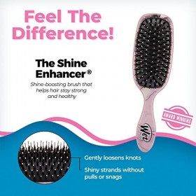 WetBrush Shine Enhancer Brush with Soft Intelliflex and Natural Boar Bristles to Help Distribute Hairs Natural Oils without B