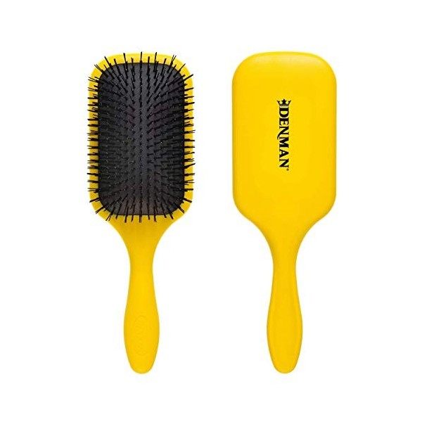 Denman Tangle Tamer Ultra Violet Detangling Paddle Brush For Curly Hair And Black Natural Hair - use with both Wet & Dry Ha