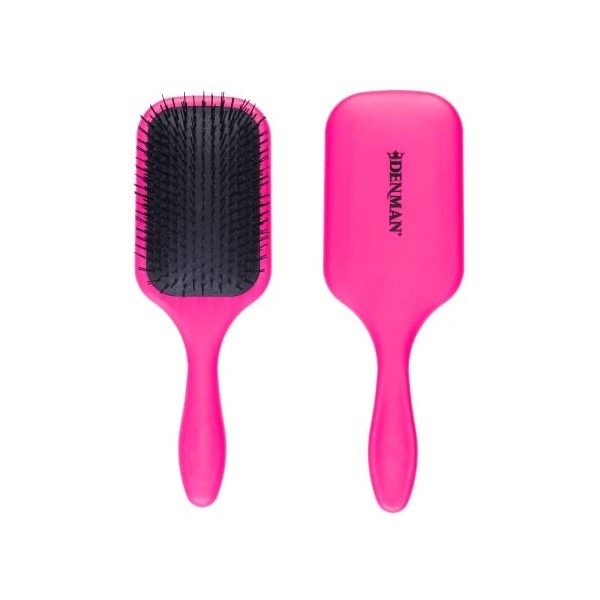 Denman Tangle Tamer Ultra Violet Detangling Paddle Brush For Curly Hair And Black Natural Hair - use with both Wet & Dry Ha