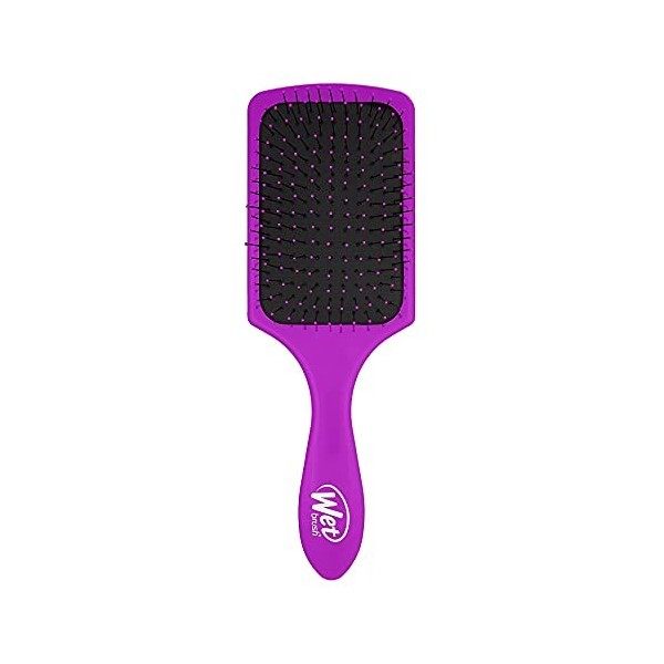 WetBrush Paddle Detangler Eco Friendly Heat Resistant Bristles Suitable for All Hairtypes Purple