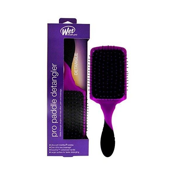 Wet Brush Pro Detangler Brosse Paddle Violet pour Unisexe 1 Unité