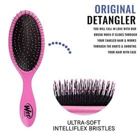 Brosse à cheveux à brosse humide Detangler Original - Poils Intelliflex, aucune douleur, pointes fourchues et rupture de chev