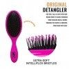 Wet Brush démêlante originale avec poils doux IntelliFlex, peigne démêlant pour tous les types de cheveux violet 