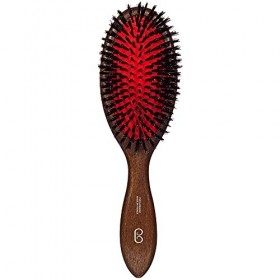 LArtisan Brossier - Brosse à Cheveux Pneumatique en Hêtre Massif - Brosse Traditionnelle Grand Format, 100% Naturelle, Pur P