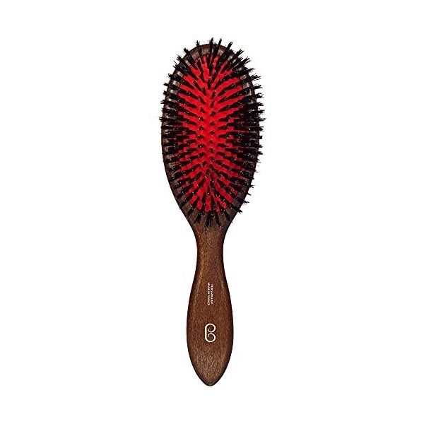 LArtisan Brossier - Brosse à Cheveux Pneumatique en Hêtre Massif - Brosse Traditionnelle Grand Format, 100% Naturelle, Pur P