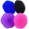 Brosses Ronde, Massage Cheveux Brosse 4pcs Brosse Shampoing Massage Cuir Chevelu soin cheveux, Peigne de Douche Floral pour C