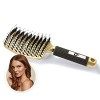 Brosse Poil de Sanglier, 1 Brosse à Cheveux en Poils de Sanglier, Brosse a cheveux demelante, 100% Naturelle – Pour démêler e