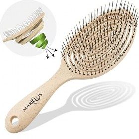 Innovante Brosse Démêlante Cheveux enfant et à tous les types de cheveux, poils souples, 1 Unité biologique et fabriquée à pa