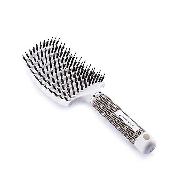 Brosse à poil de sanglier Kaiercat®-Meilleure pour démêlage de cheveux épais et démêlant pour séchage plus rapide - Poil de s