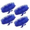 Segbeauty 2pcs Masseur de Cuir Chevelu Brosse de Shampooing, Brosse de Massage de Shampooing Peigne de Douche Floral pour Cro