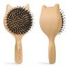 Brosse à cheveux, BESTOOL petites brosses à cheveux de voyage pour femmes, hommes ou enfants, brosse à cheveux en poils de sa