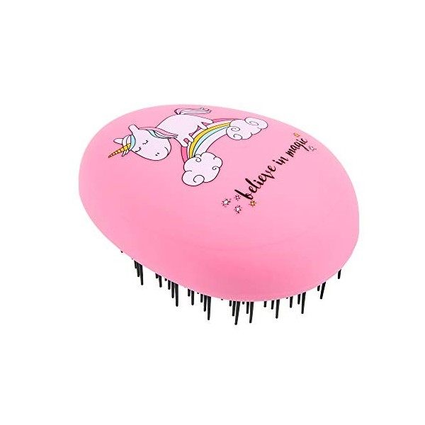 PARSA BEAUTY Brosse cheveux demelante professionnelle licorne - Brosse sans manche Brosse demelante pour enfants pour démêl