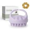 Sndyi Brosse Massage Cuir Chevelu, Brosse Massage Cuir Chevelu en Silicone pour Exfoliation et Massage de la tête | Réduit le...