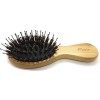 Flair Brosse à cheveux démêlante en soie de sanglier en bambou, mélange de nylon souple mini 