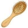 Neverland Beauty Anti statique Brosse à cheveux en bois bambou naturel à coussin de massage brosse à cheveux