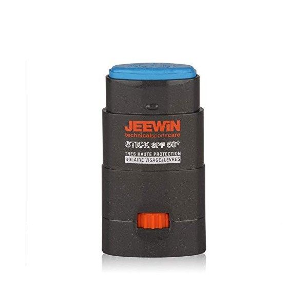 EEWIN Stick SPF50+, Protecteur Solaire Visage et Lèvres, Bleu, 12 g Lot de 1 - Lemballage peut varier