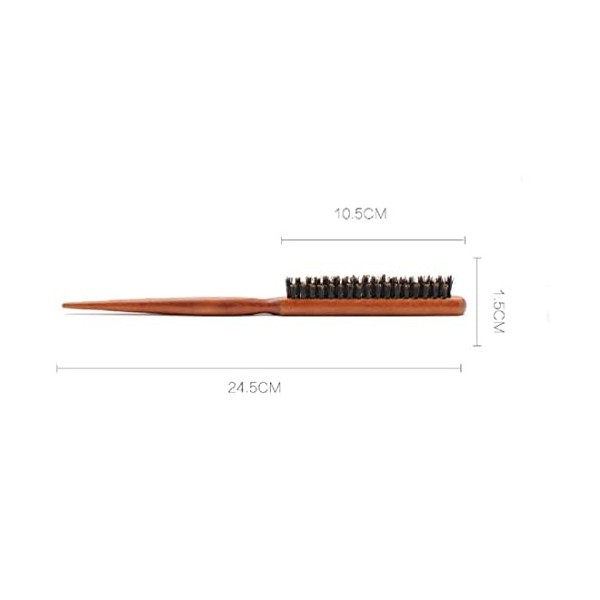 Teasing Hair Brush Boar Bristle Hair Brush tail Comb peigne de salon professionnel pour la Division des cheveux le contrôle d