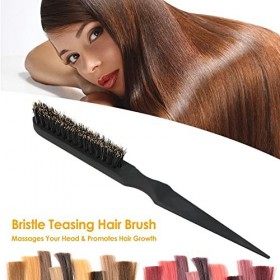 Anself Brosse en soie, antistatique, pour cheveux