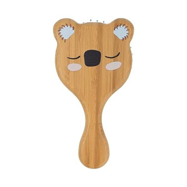 PARSA Beauty Nature Kids Wet&Dry Brosse Koalaprint - Brosse à cheveux pour enfants en bambou certifié FSC® pour cheveux secs 